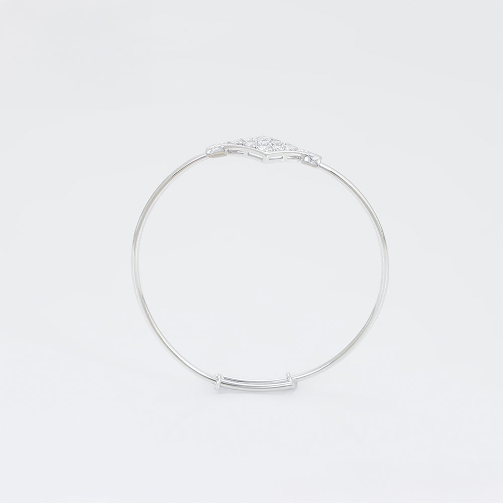 Pulsera de Aleación Bañado en Oro con Cristal Emporia® Blanco