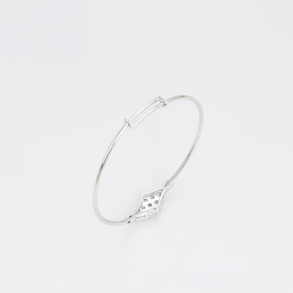 Pulsera de Aleación Bañado en Oro con Cristal Emporia® Blanco