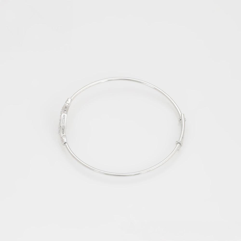 Pulsera de Aleación Bañado en Oro con Cristal Emporia® Blanco
