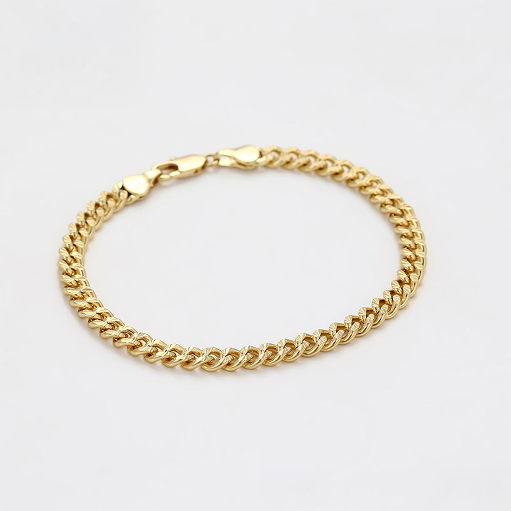 Pulsera de Aleación Bañado en Oro