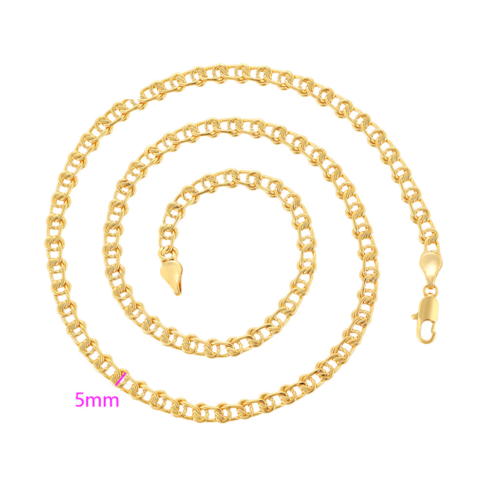 Collar de Aleación Bañado en Oro