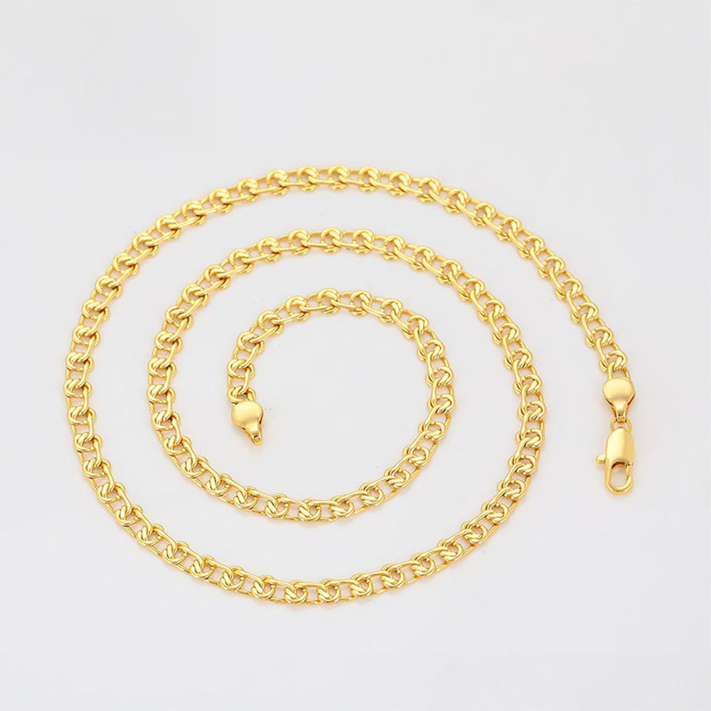 Collar de Aleación Bañado en Oro