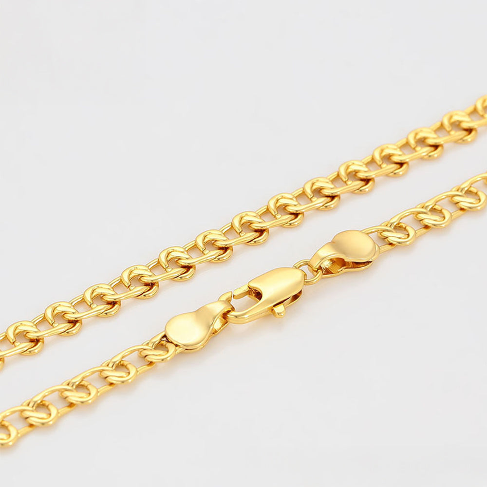 Collar de Aleación Bañado en Oro