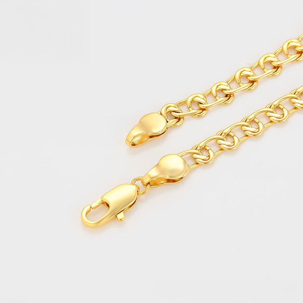 Collar de Aleación Bañado en Oro