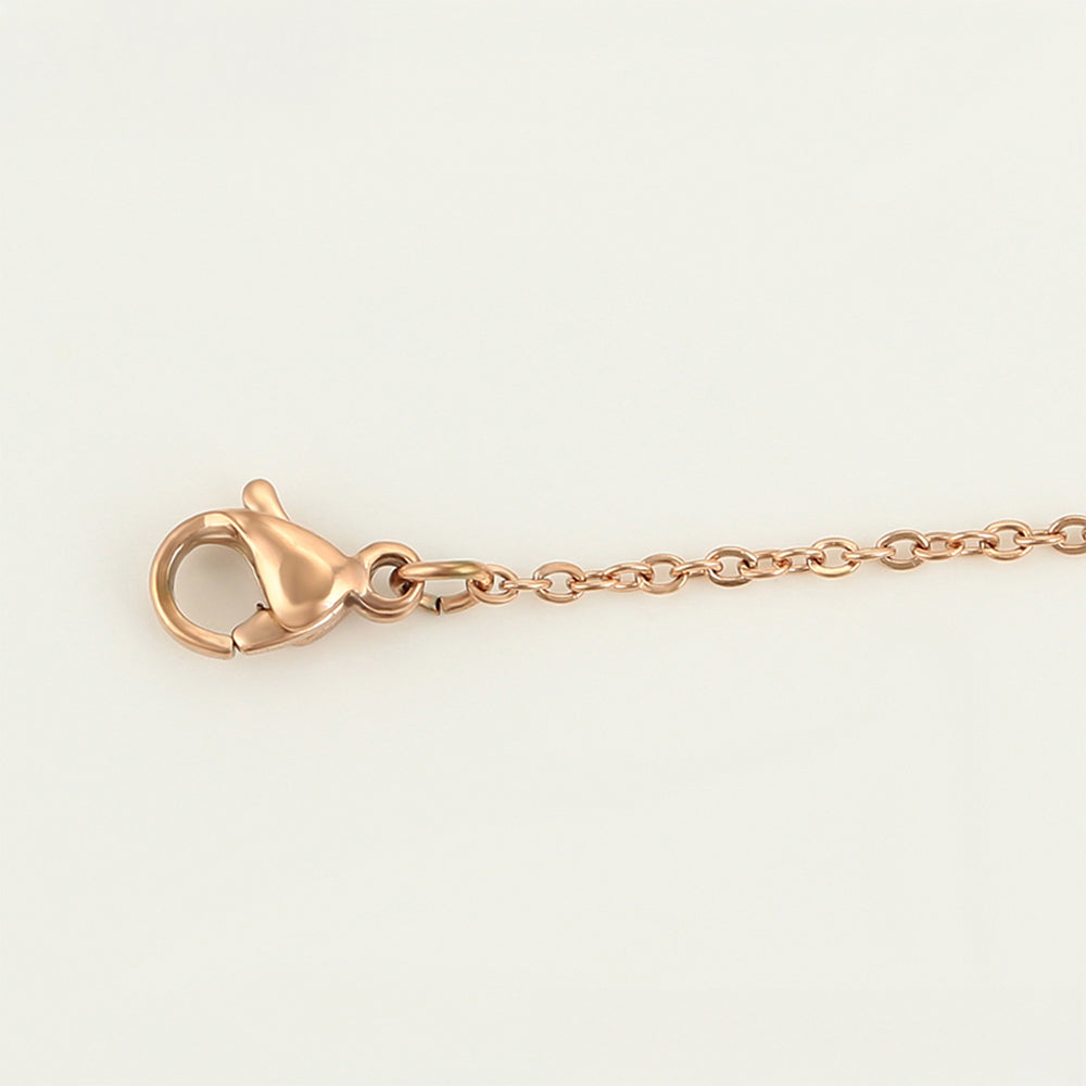 Conjunto de Aleación Bañado en Oro con Cristal Emporia® Rosa y Cristal Emporia® Blanco ( Collar +Pulsera )
