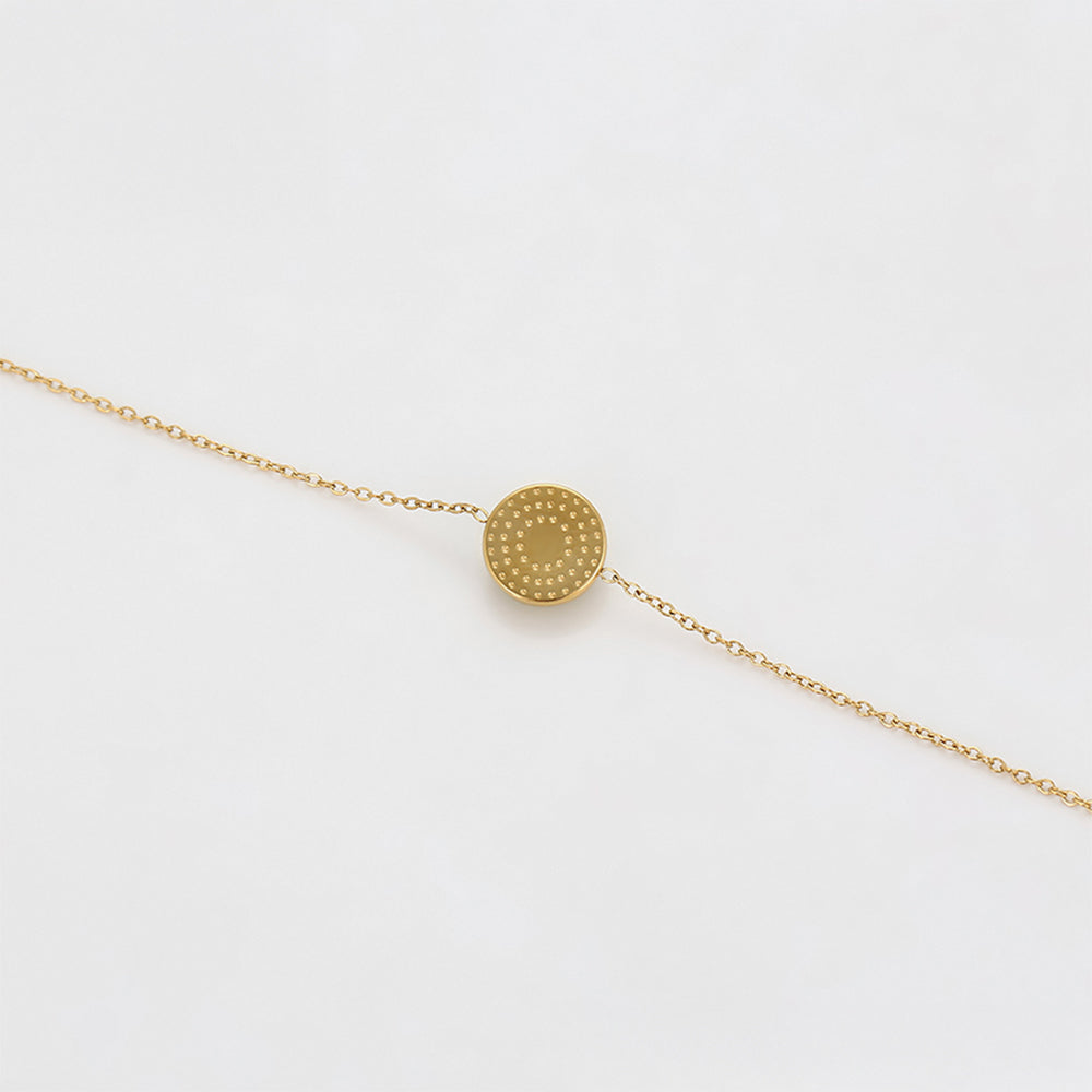 Pulsera de Aleación Bañado en Oro con Cristal Emporia® Verde