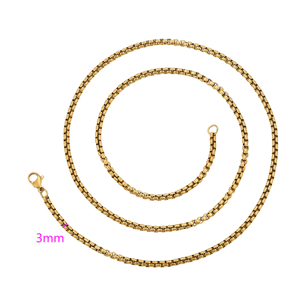 Collar de Aleación Bañado en Oro