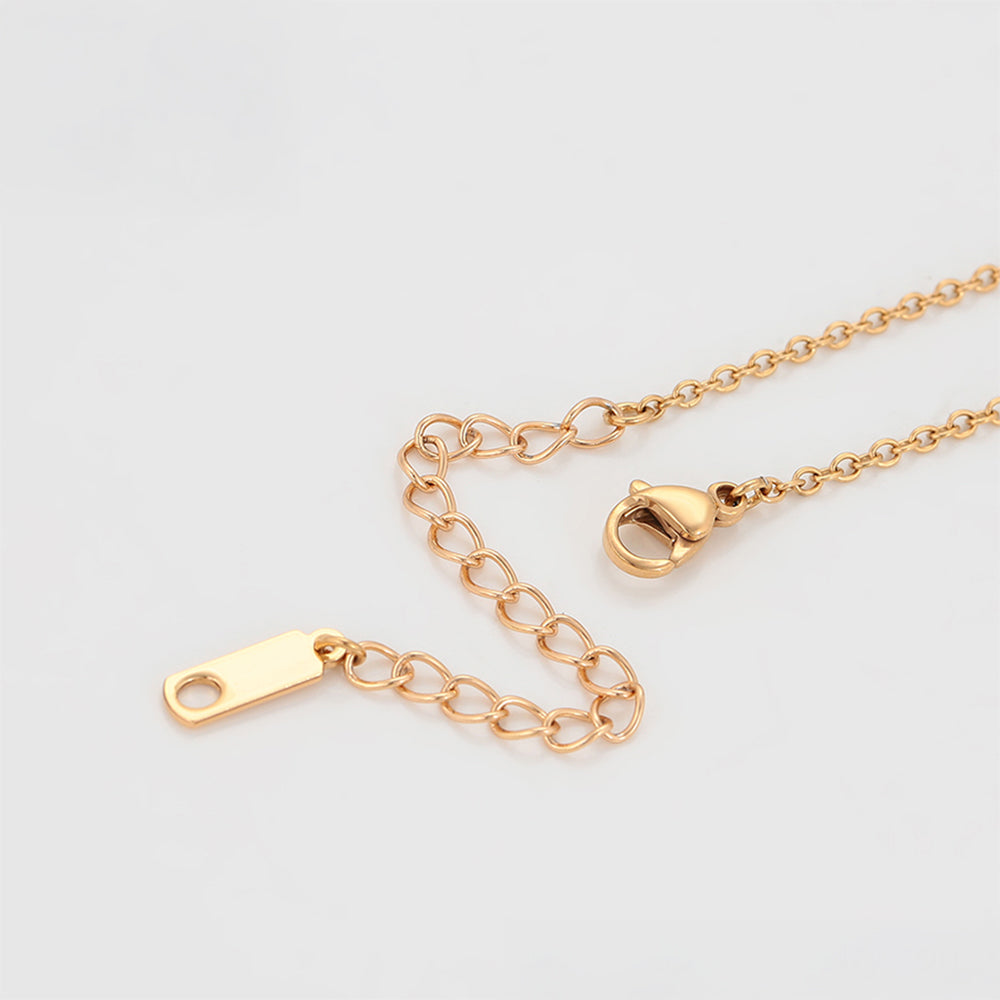 Collar de Aleación Bañado en Oro con Cristal Emporia® Blanco