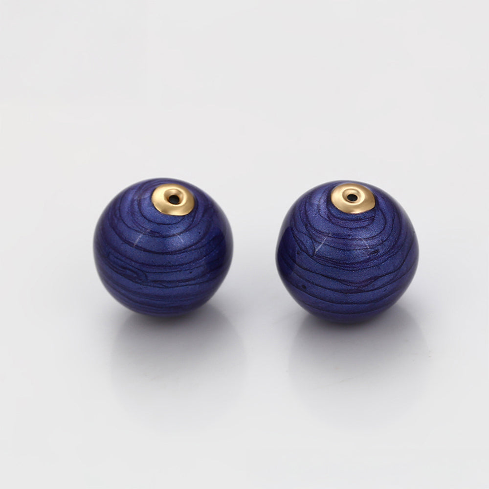 Talismán de Aleación Bañado en Oro con Cristal Emporia® Azul