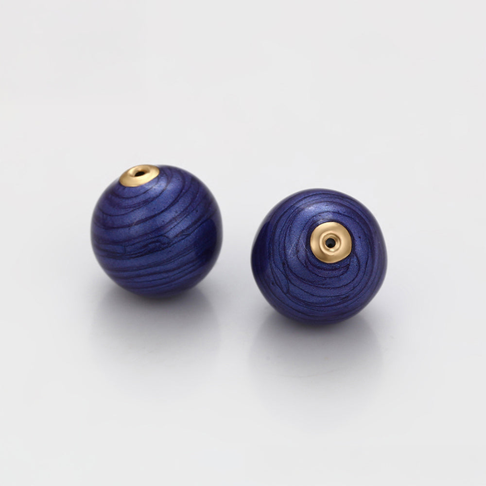 Talismán de Aleación Bañado en Oro con Cristal Emporia® Azul