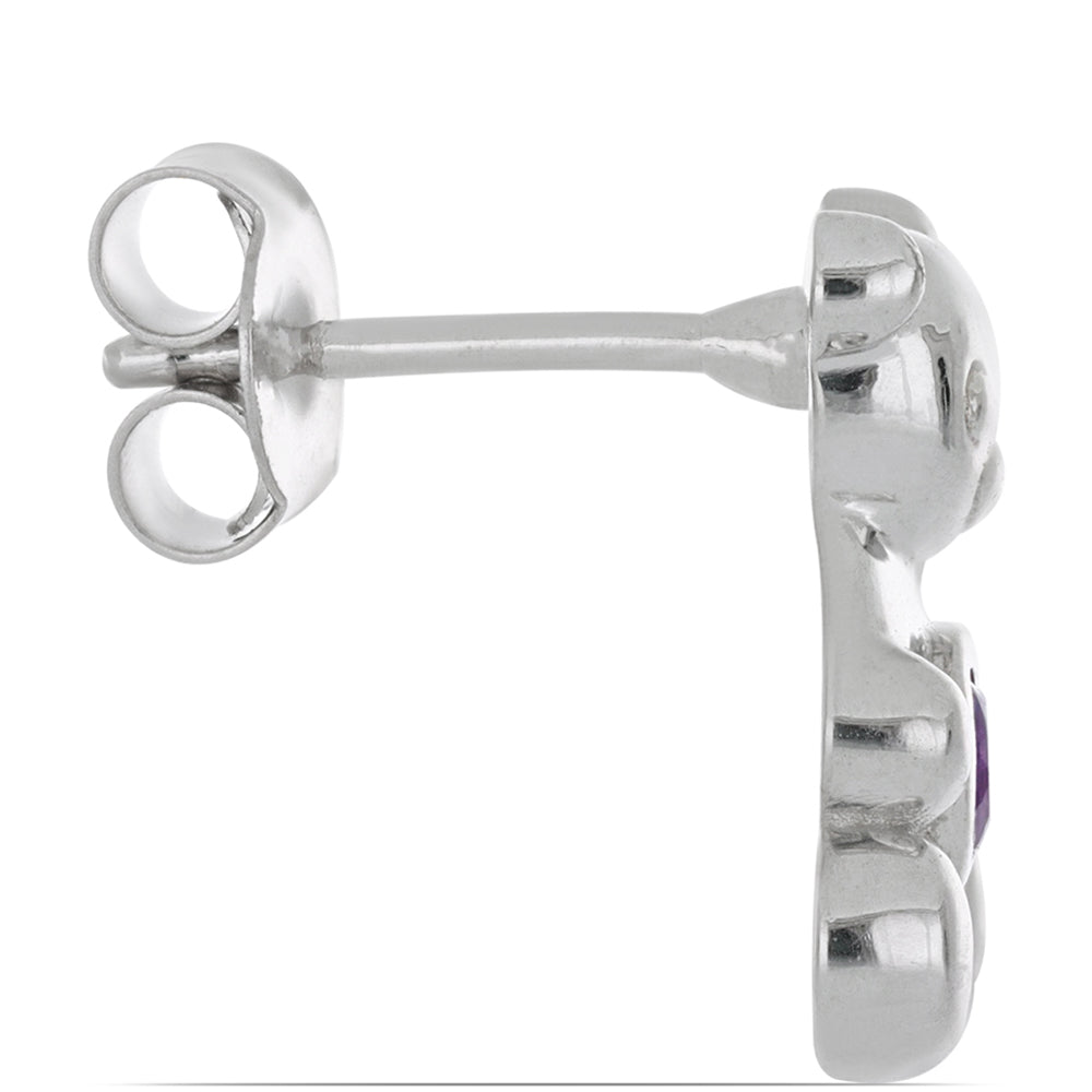 Pendientes de Plata con Amatista de Marruecos