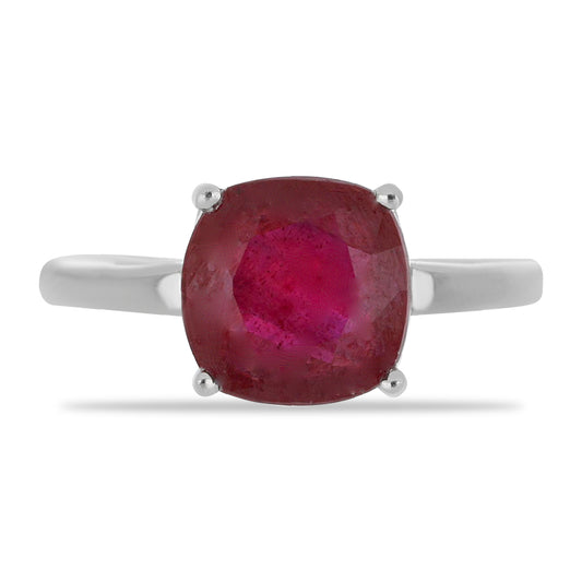 Anillo de Plata con Rubí de Madagascar