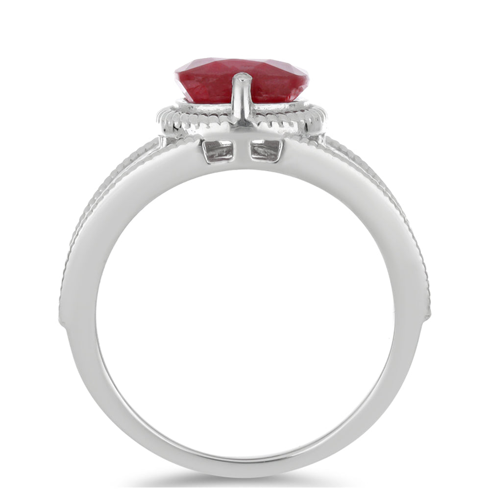 Anillo de Plata con Rubí de Madagascar