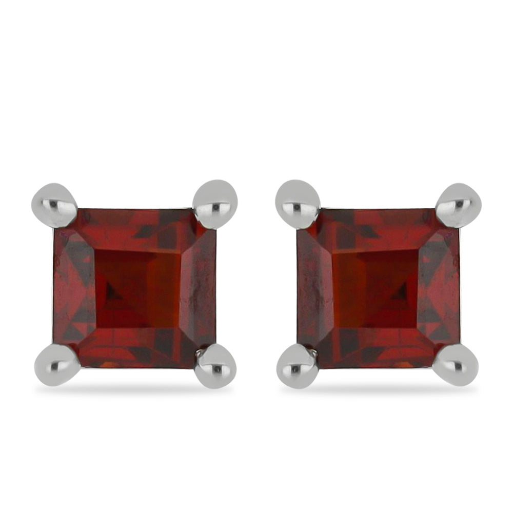 Pendientes de Plata con Granate Barton