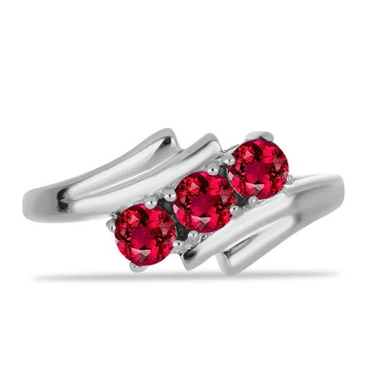 Anillo de Plata con Rubelita de Cruzeiro