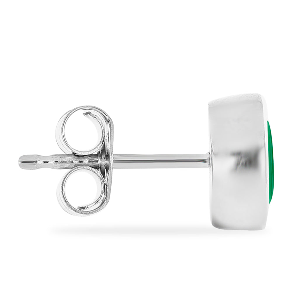 Pendientes de Plata con Esmeralda de Brasil