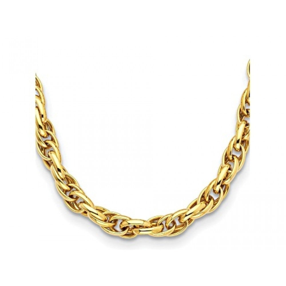 Cadena de Plata Bañada en Oro