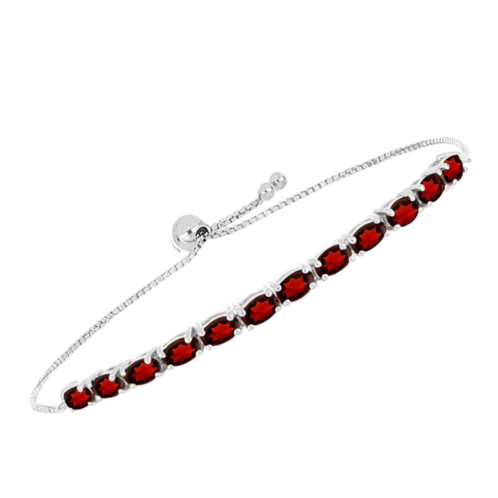 Pulsera de Plata con Granate Barton