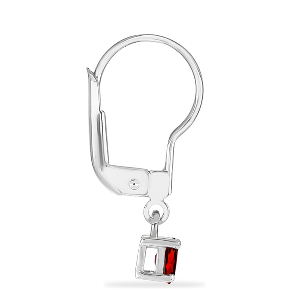 Pendientes de Plata con Granate Barton