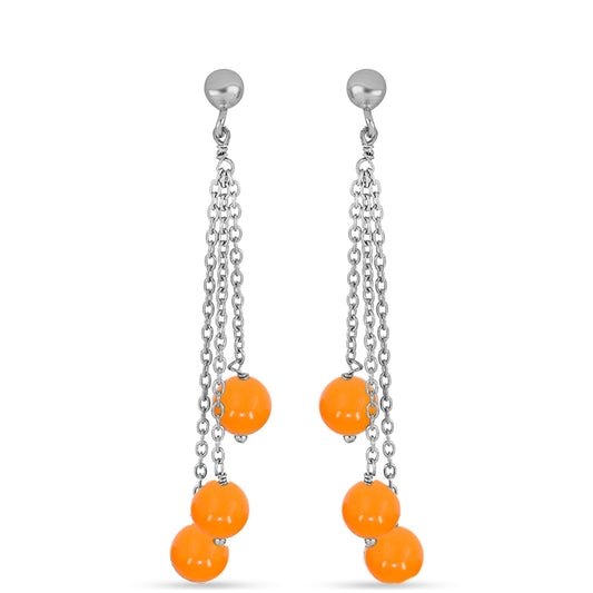 Pendientes de Plata con Jade Amarillo