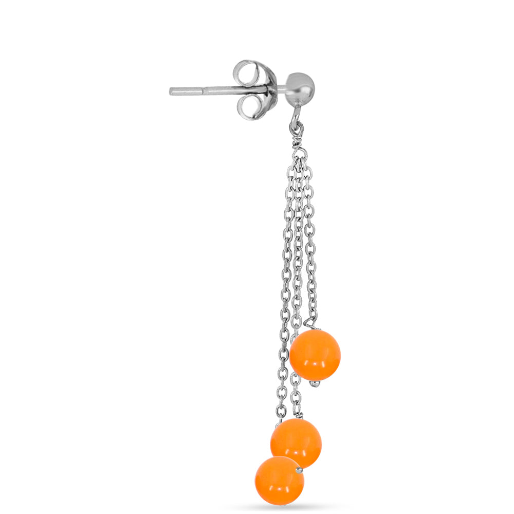 Pendientes de Plata con Jade Amarillo