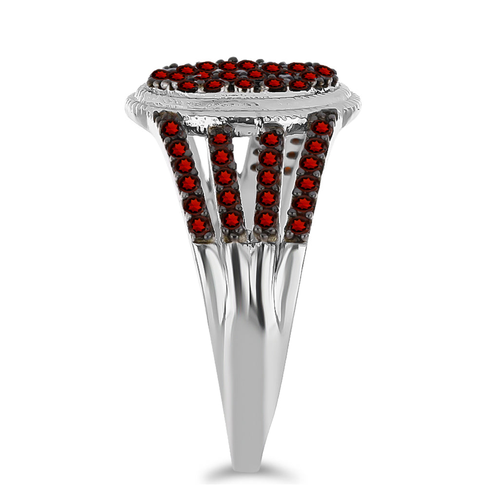 Anillo de Plata con Granate Barton