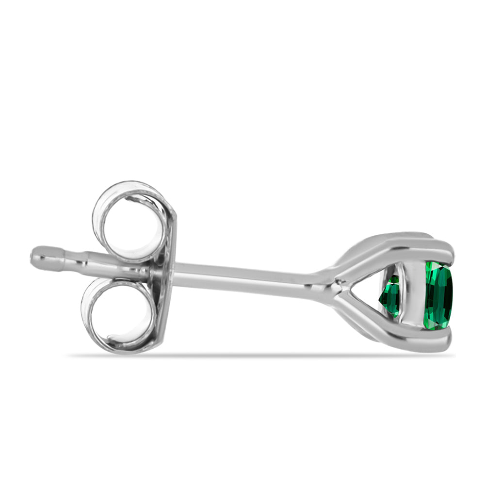 Pendientes de Plata con Turmalina Verde