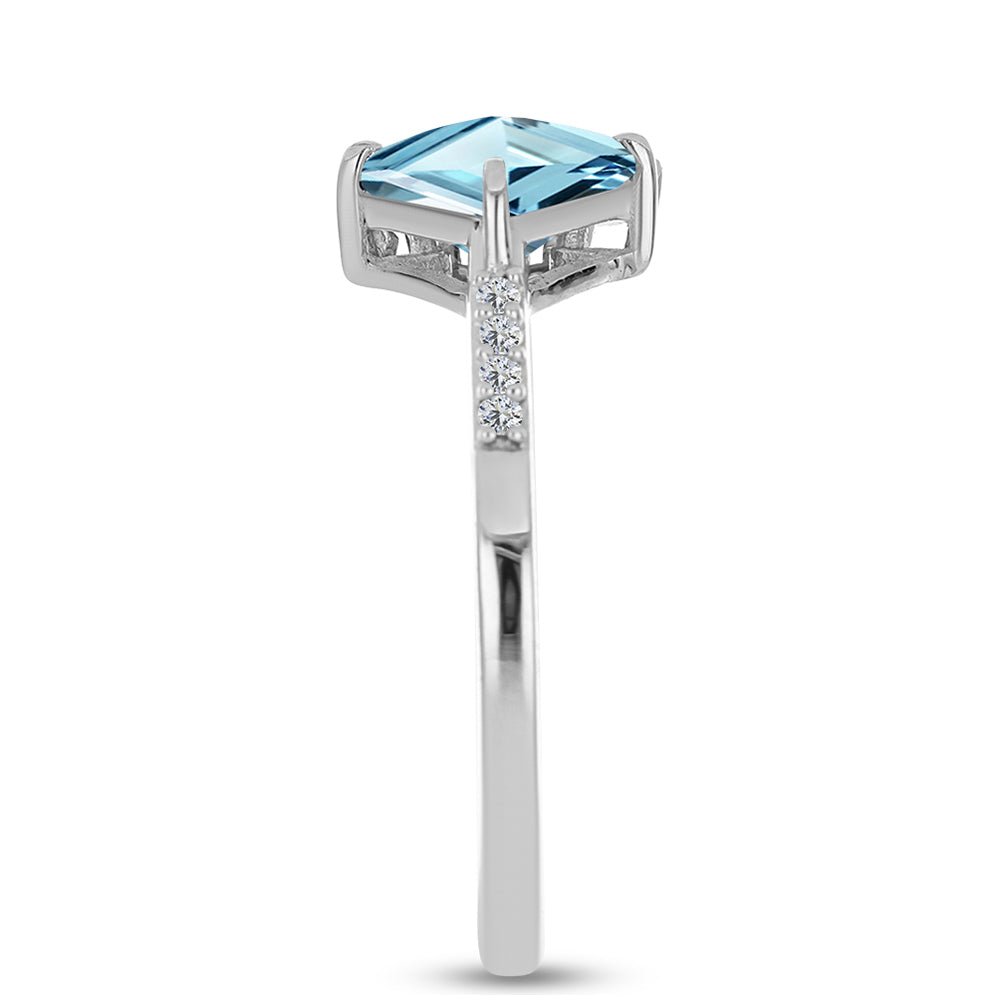 Anillo de Plata con Amatista de Marruecos y Ágata Verde