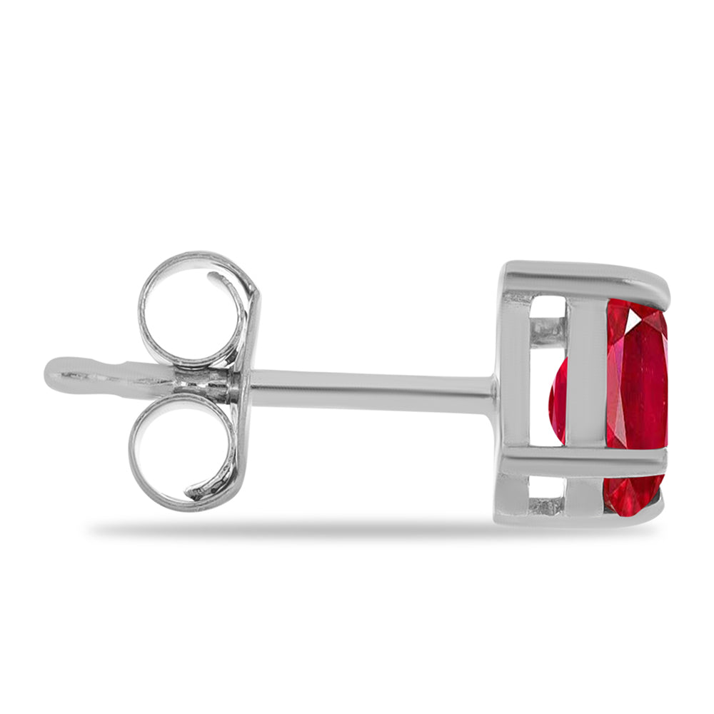 Pendientes de Plata con Ágata Roja