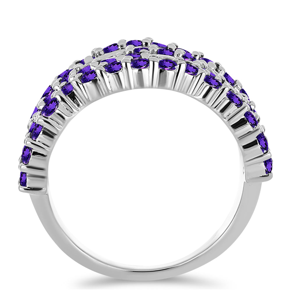 Anillo de Plata con Amatista de Marruecos