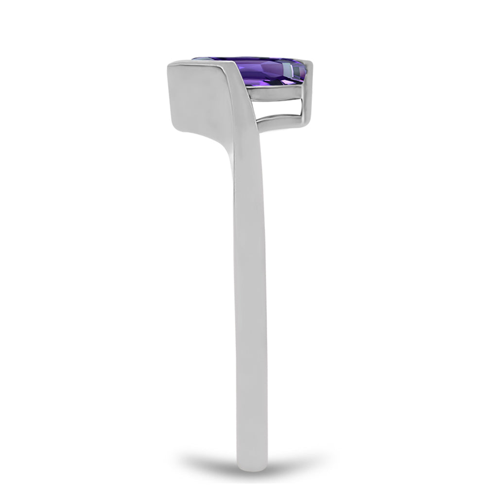 Anillo de Plata con Amatista de Marruecos