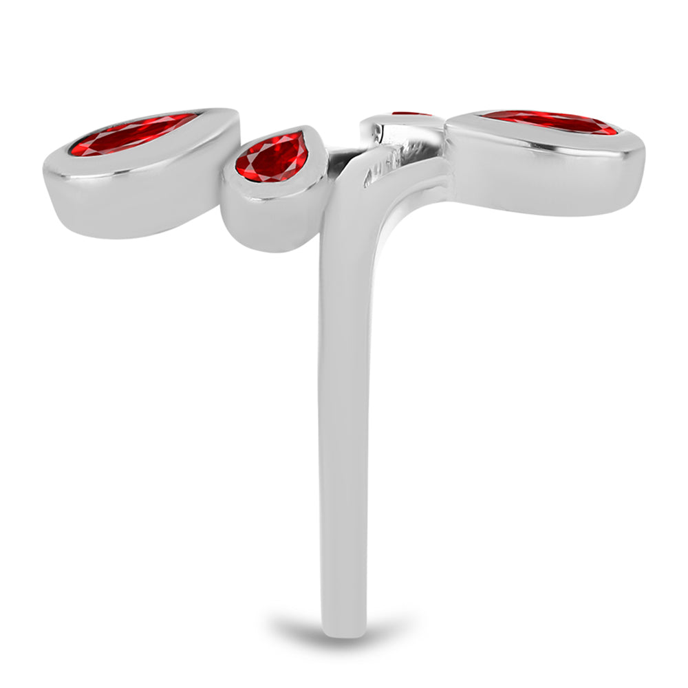 Anillo de Plata con Ágata Roja