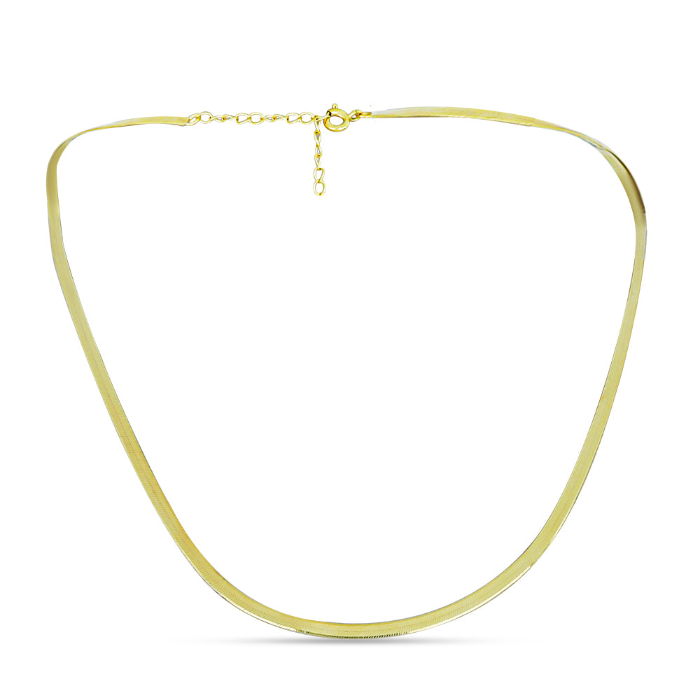 Cadena de Plata Bañada en Oro ( Collar )