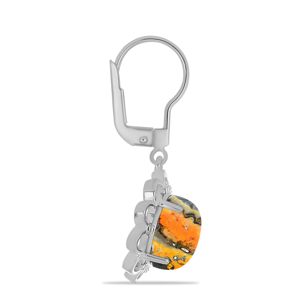 Pendientes de Plata con Jasper de Bumble Bee