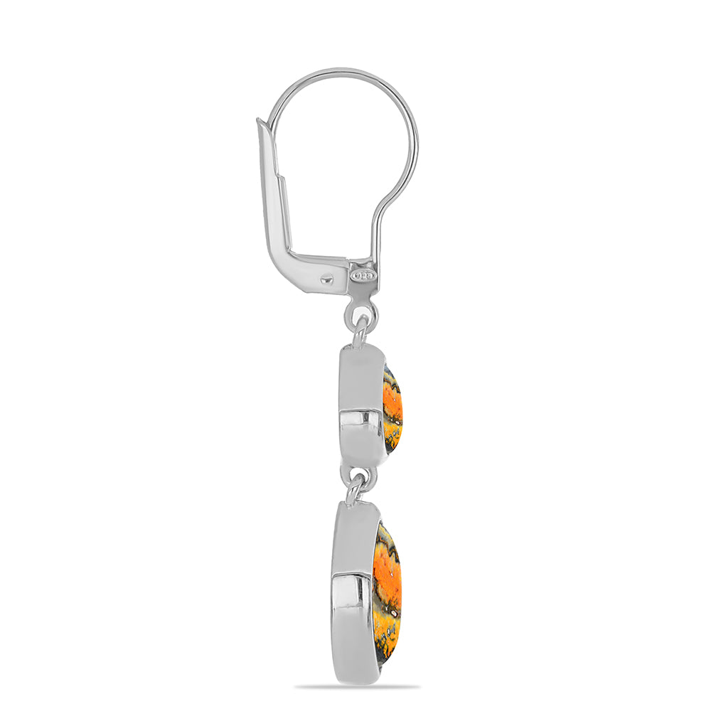 Pendientes de Plata con Jasper de Bumble Bee