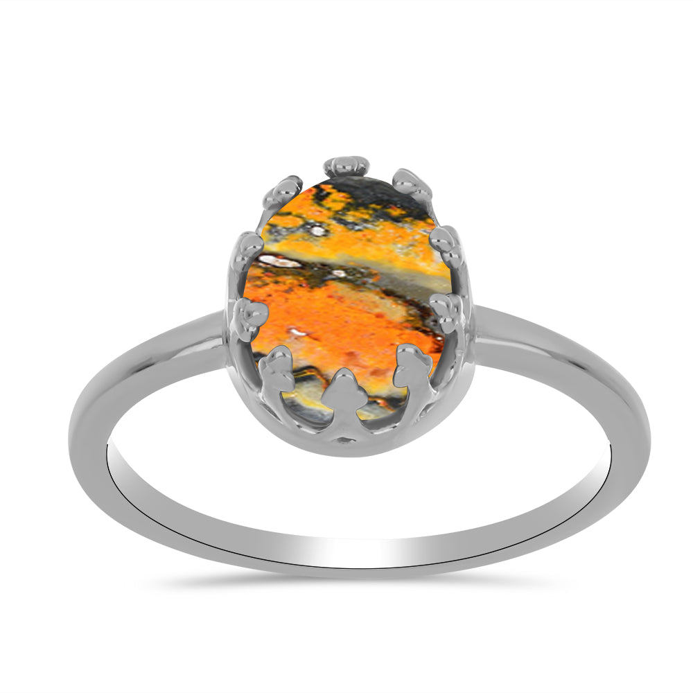 Anillo de Plata con Jasper de Bumble Bee