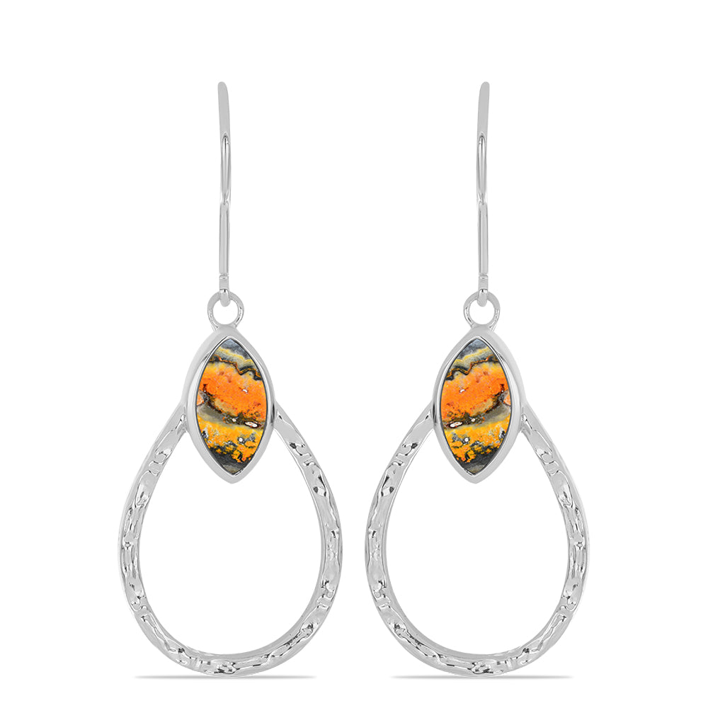 Pendientes de Plata con Jasper de Bumble Bee
