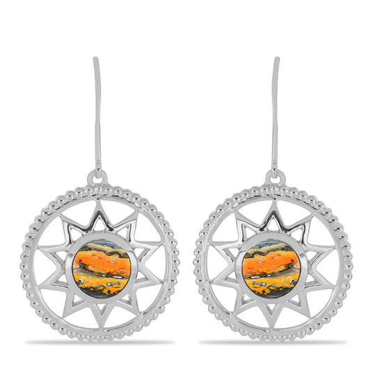 Pendientes de Plata con Jasper de Bumble Bee