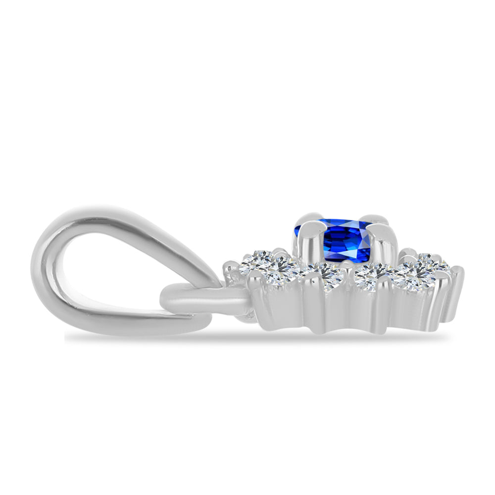 Conjunto de Plata con Rubí de Madagascar y Esmeralda de Brasil ( Colgante )