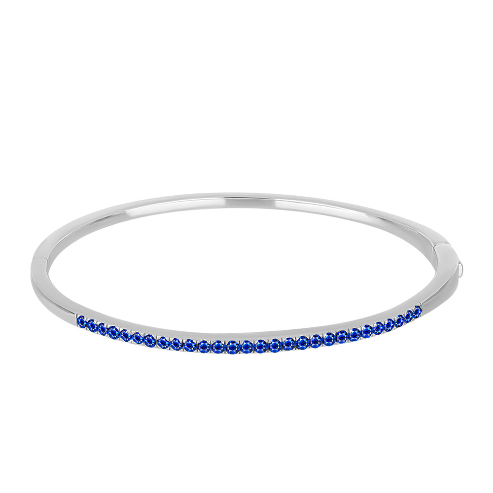 Brazalete de Plata con Zafiro Azul Australiano