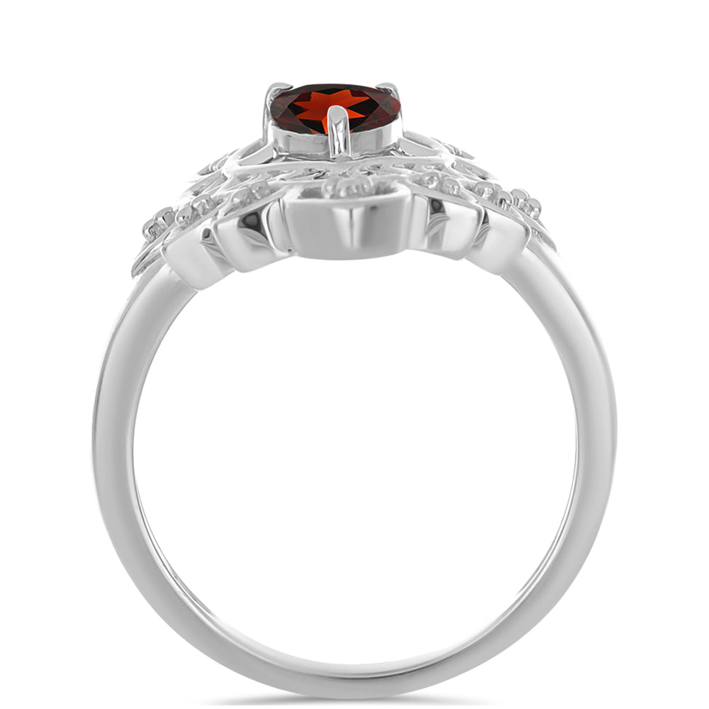 Anillo de Plata con Granate Barton