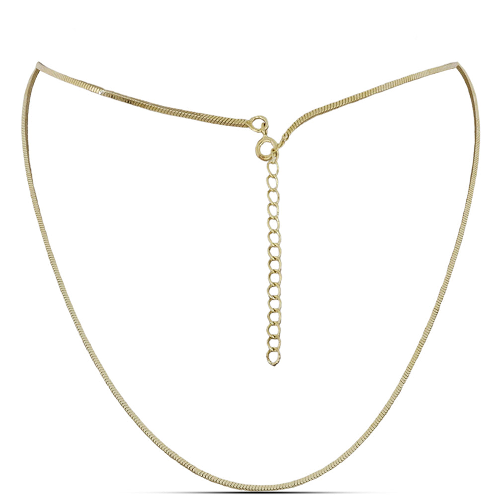 Cadena de Plata Bañada en Oro ( Collar )