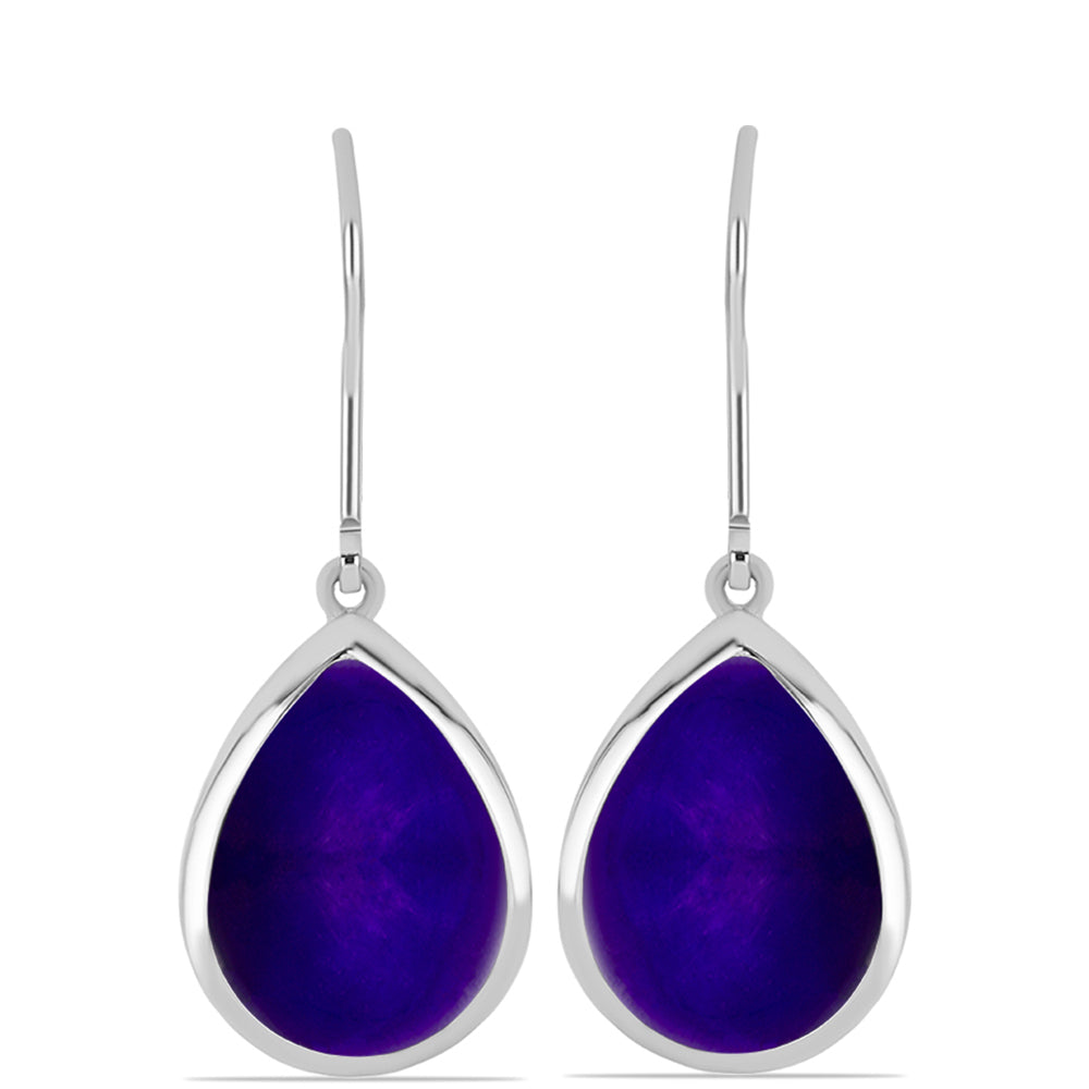Pendientes de Plata con Jade Púrpura