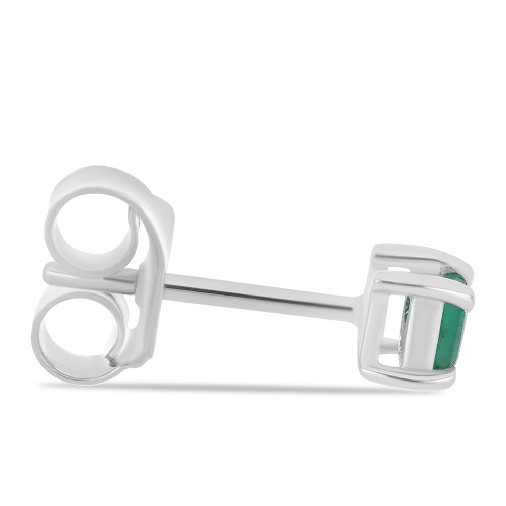 Pendientes de Plata con Esmeralda de Brasil
