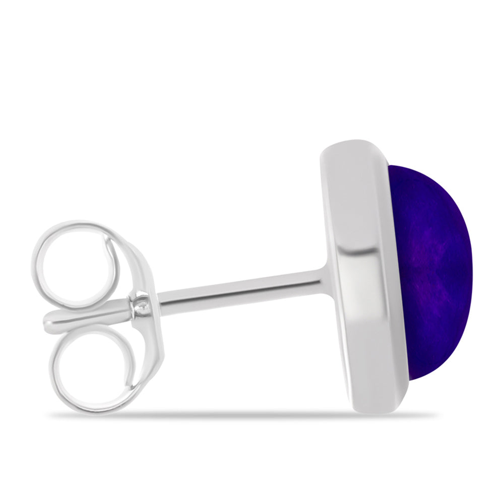 Pendientes de Plata con Jade Púrpura
