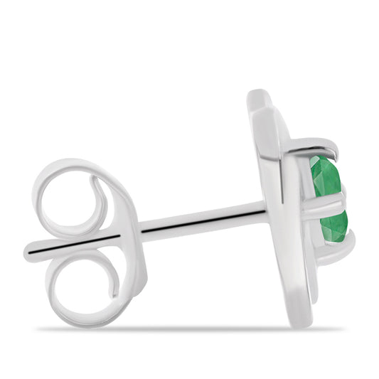 Pendientes de Plata con Esmeralda de Brasil