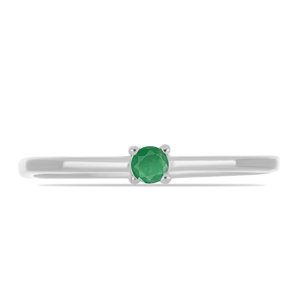 Conjunto de Plata con Esmeralda de Brasil ( Pendientes +Anillo +Colgante )