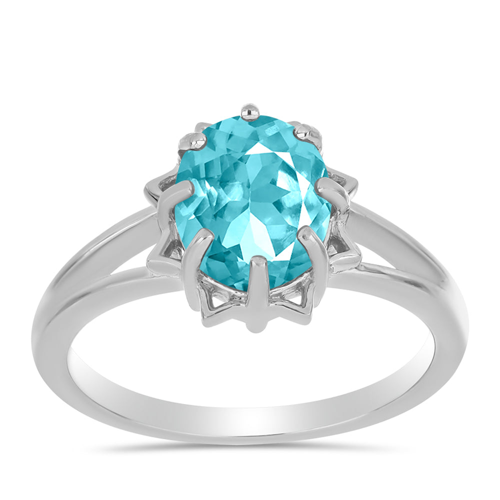 Anillo de Plata con Cuarzo Paraiba