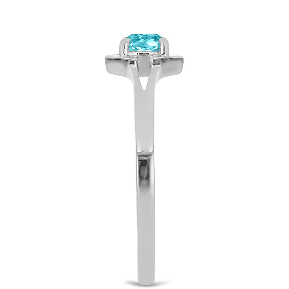 Anillo de Plata con Cuarzo Paraiba