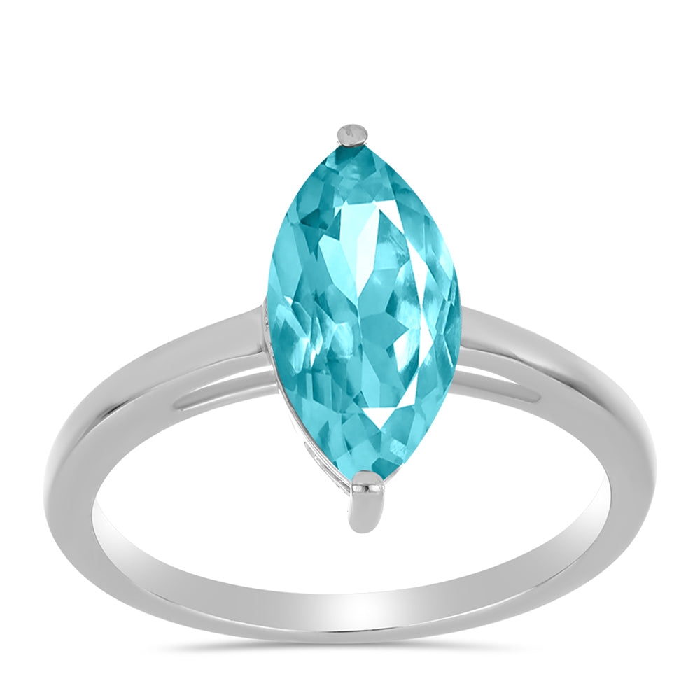 Anillo de Plata con Cuarzo Paraiba